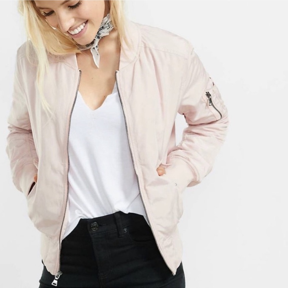 Buffalo David Bitton Pale Pink BomberJacket l M